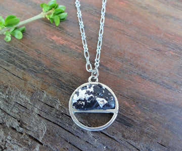 Clay Half Moon Necklace