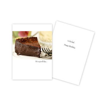 Chocolate Mousse Cake Birthday Card