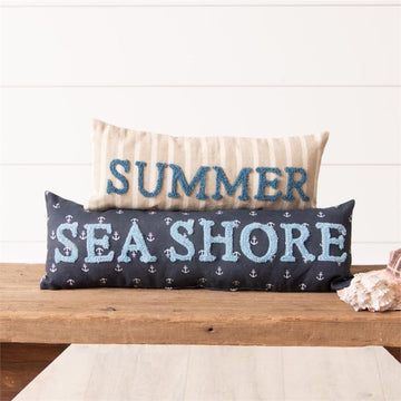 Summer and Sea Shore Accent Pillow - Sold Separately