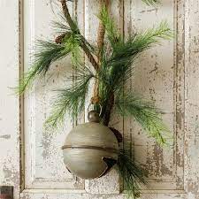 Weathered Tin Jingle Bell with Rope, Medium